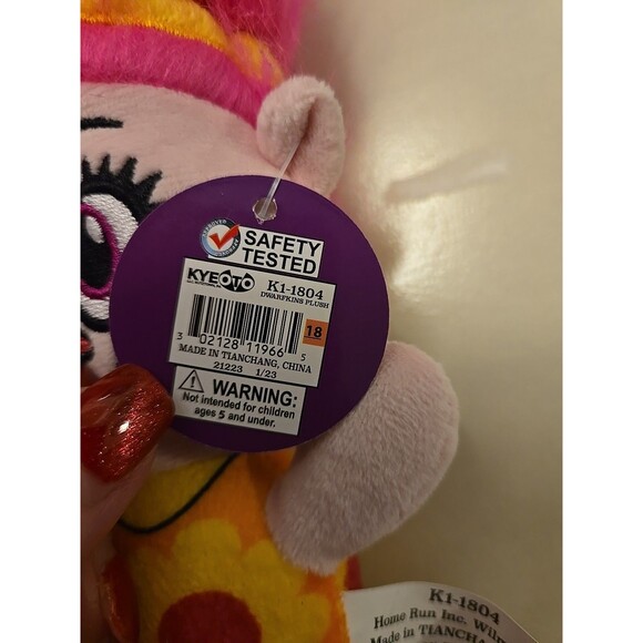 Dwarfkins Pink Plush Toy Troll Doll 10 " Pre-owned With Tag, Home Run Inc. - Picture 6 of 6